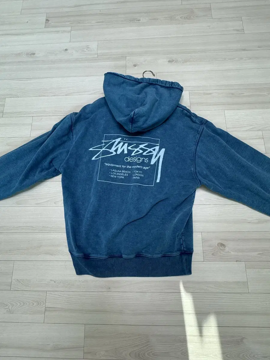 Stussy Dyed Stussy Designs Hoodie Blue